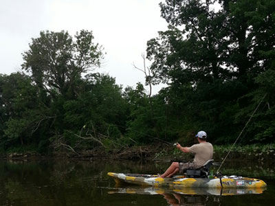 Kayak fishing